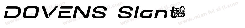 DOVENS Slant字体转换